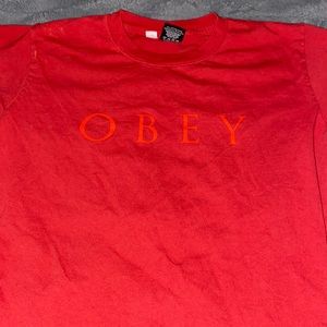 red obey tee